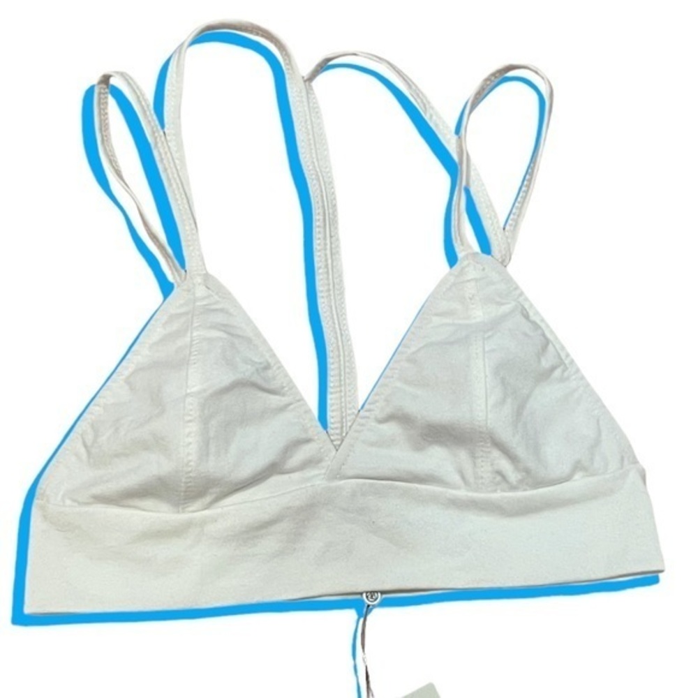 Missguided White Minimalist Bralette Size Small NWT